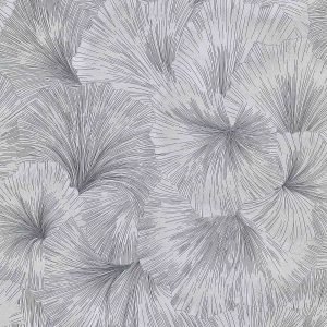 Тапет абстрактни листа сиво-сребристо Fashion for Walls 4 — флорален мотив
