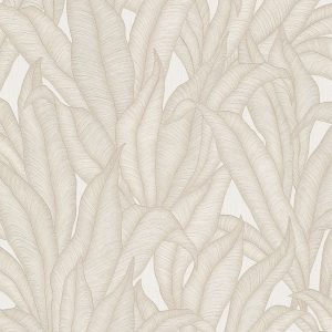 Тапет 10371-26 с тропически листа в беж и крем на флис основа, Fashion for Walls 4