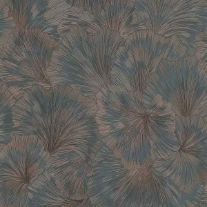 Тапет 10373-47 с абстрактни листа в кафяво и бронз, тропически стил, Fashion for Walls 4