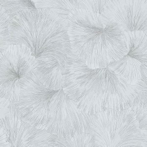Тапет абстрактни листа светлосиво сребристо Fashion for Walls 4 — флорален мотив